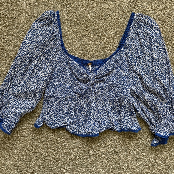 [Size: S] Free People Brittnee Printed Top - Picture 2 of 3